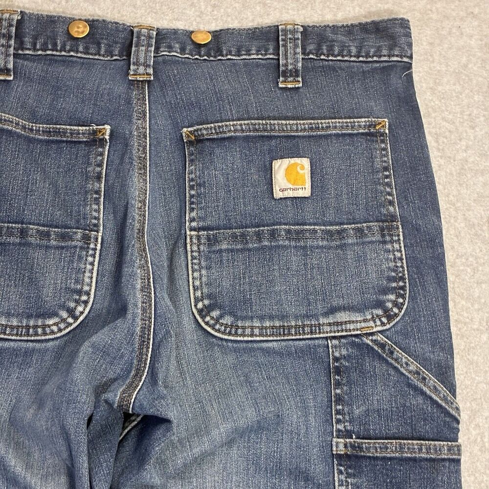 Carhartt Rugged Flex Relaxed Fit Utility Jeans Men’s 33x32 Carpenter Denim - Picture 9 of 10